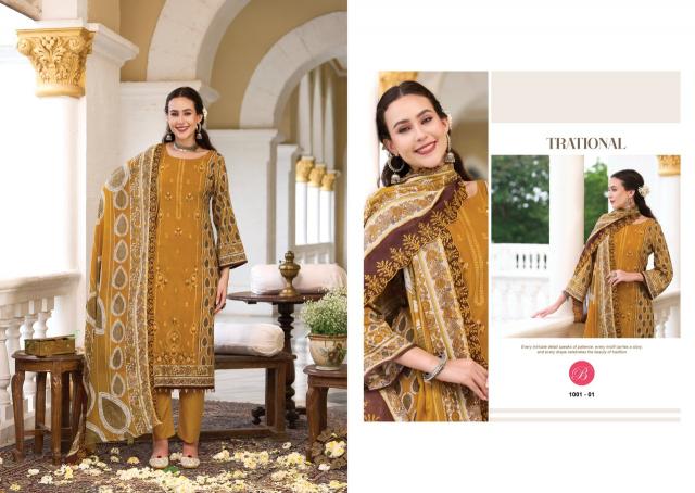 Belliza noor-e-ishq cotton dress materials wholesale